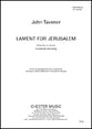 Lament for Jerusalem SATB Vocal Score cover